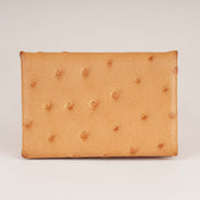 Calvi Duo Compact Card Holder Ostrich Leather thumbnail image