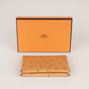 Calvi Duo Compact Card Holder Ostrich Leather thumbnail image