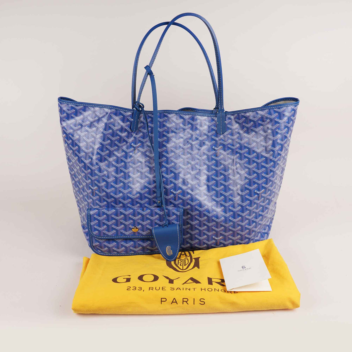 Saint Louis GM Tote Bag Sky Blue Goyardine Canvas image