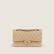 Classic Medium Double Flap Bag Beige 2023 thumbnail image