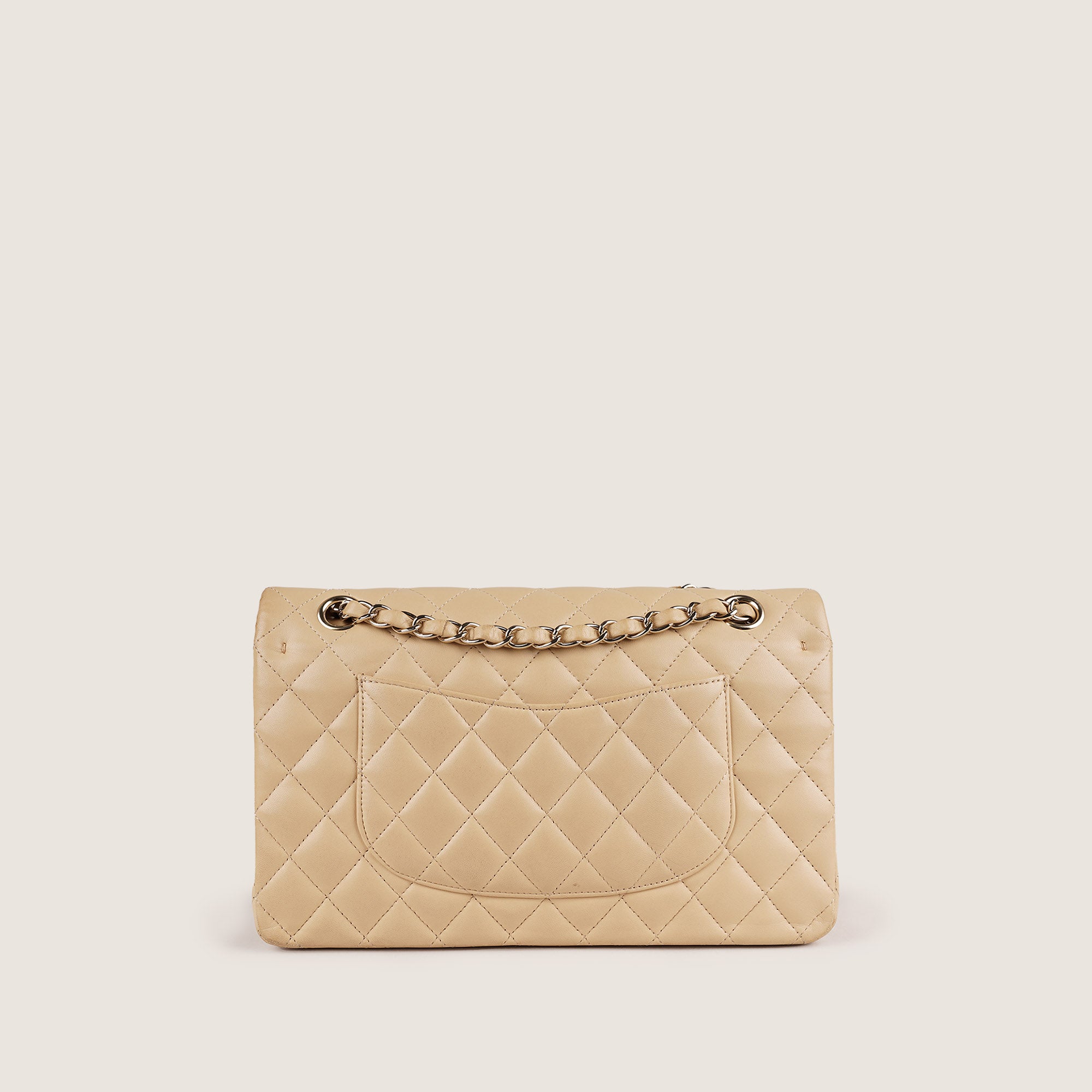 Classic Medium Double Flap Bag Beige 2023