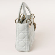 Mini Lady Dior Handbag Placid Blue Cannage Lambskin Leather thumbnail image