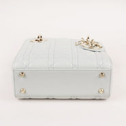 Mini Lady Dior Handbag Placid Blue Cannage Lambskin Leather thumbnail image