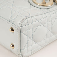 Mini Lady Dior Handbag Placid Blue Cannage Lambskin Leather thumbnail image