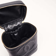 Chanel Vintage Vanity Top Handle Black Caviar Leather thumbnail image