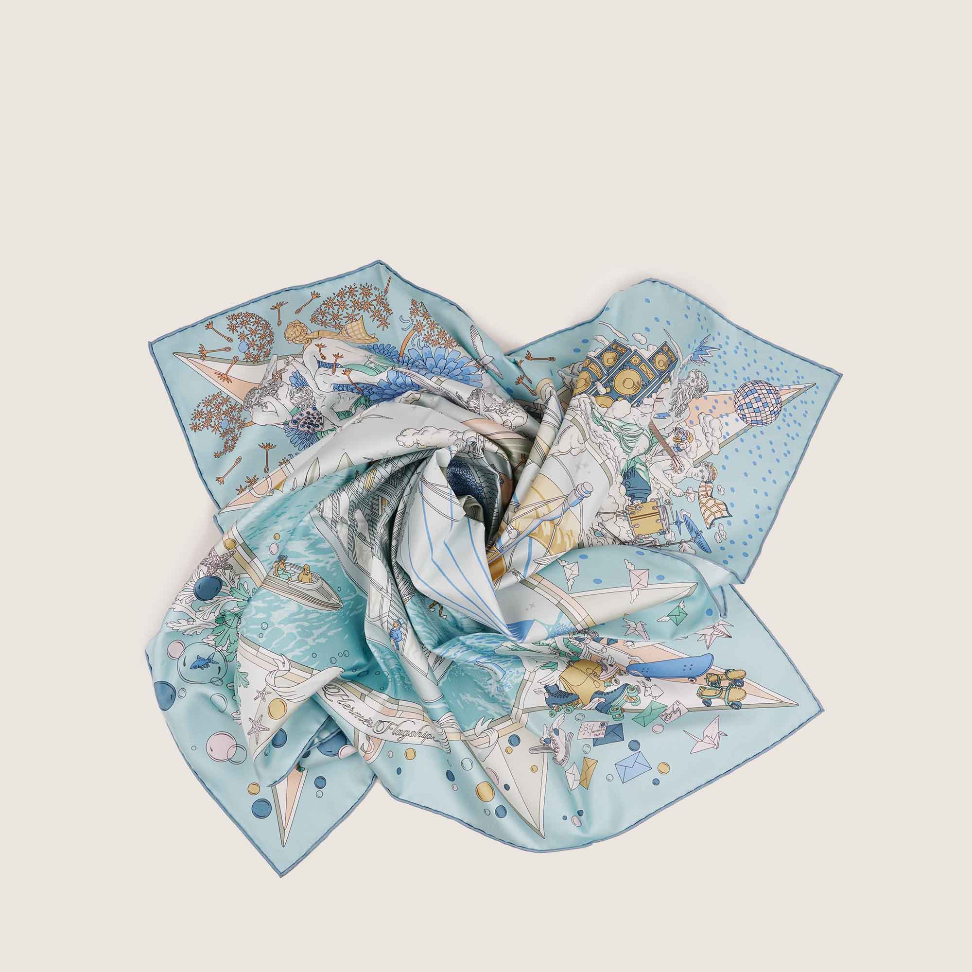 Carre Twill "Hermes Flagship" 90