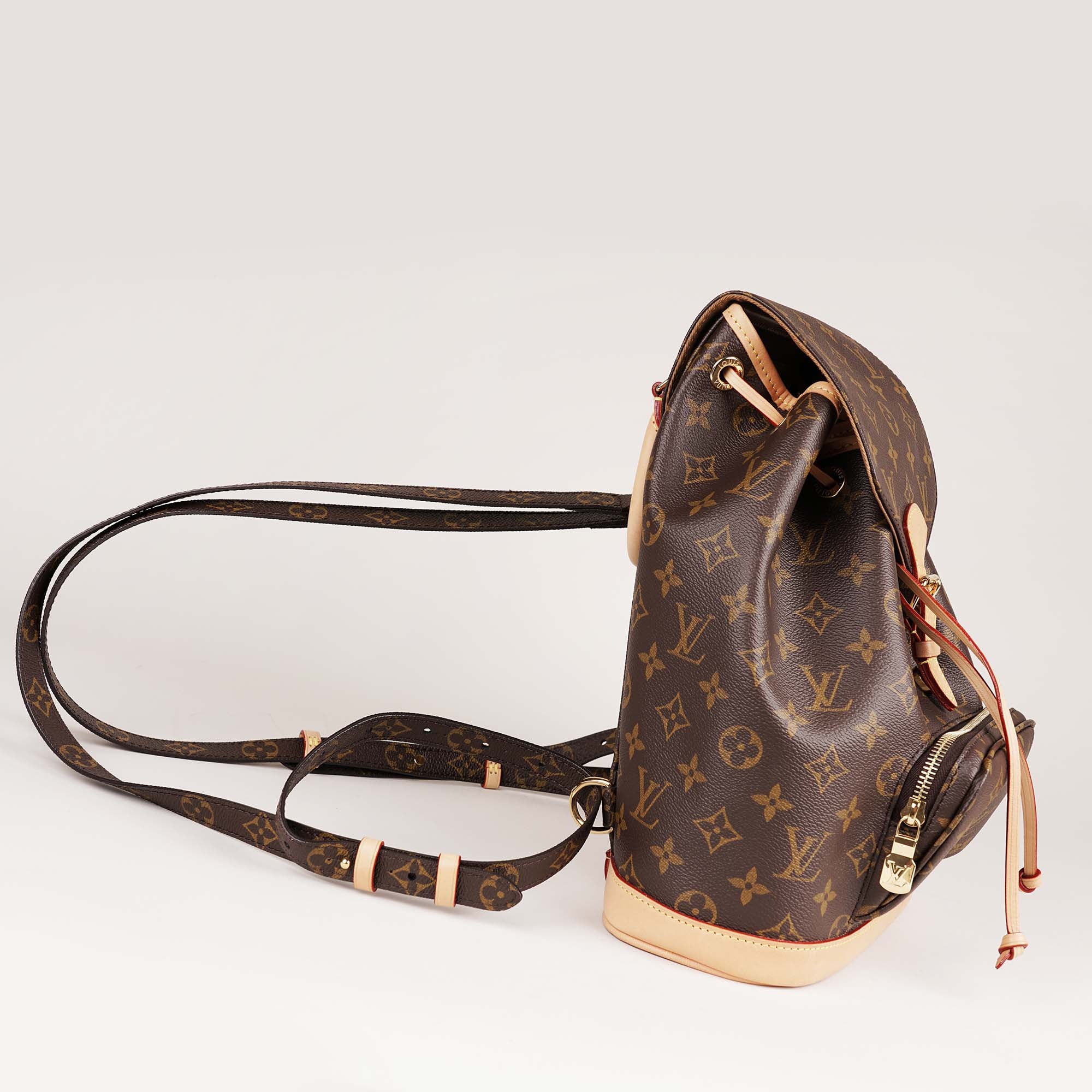 louis vuitton backpack montsouris monogram mm brown Affordable Luxury