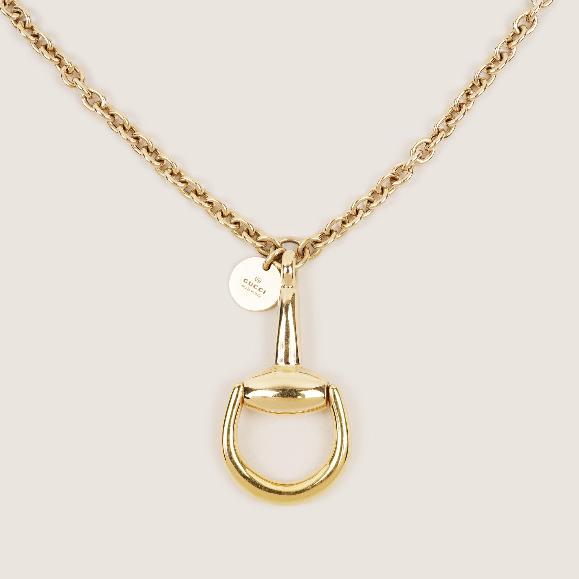 Horsebit 18k Gold Chain Necklace