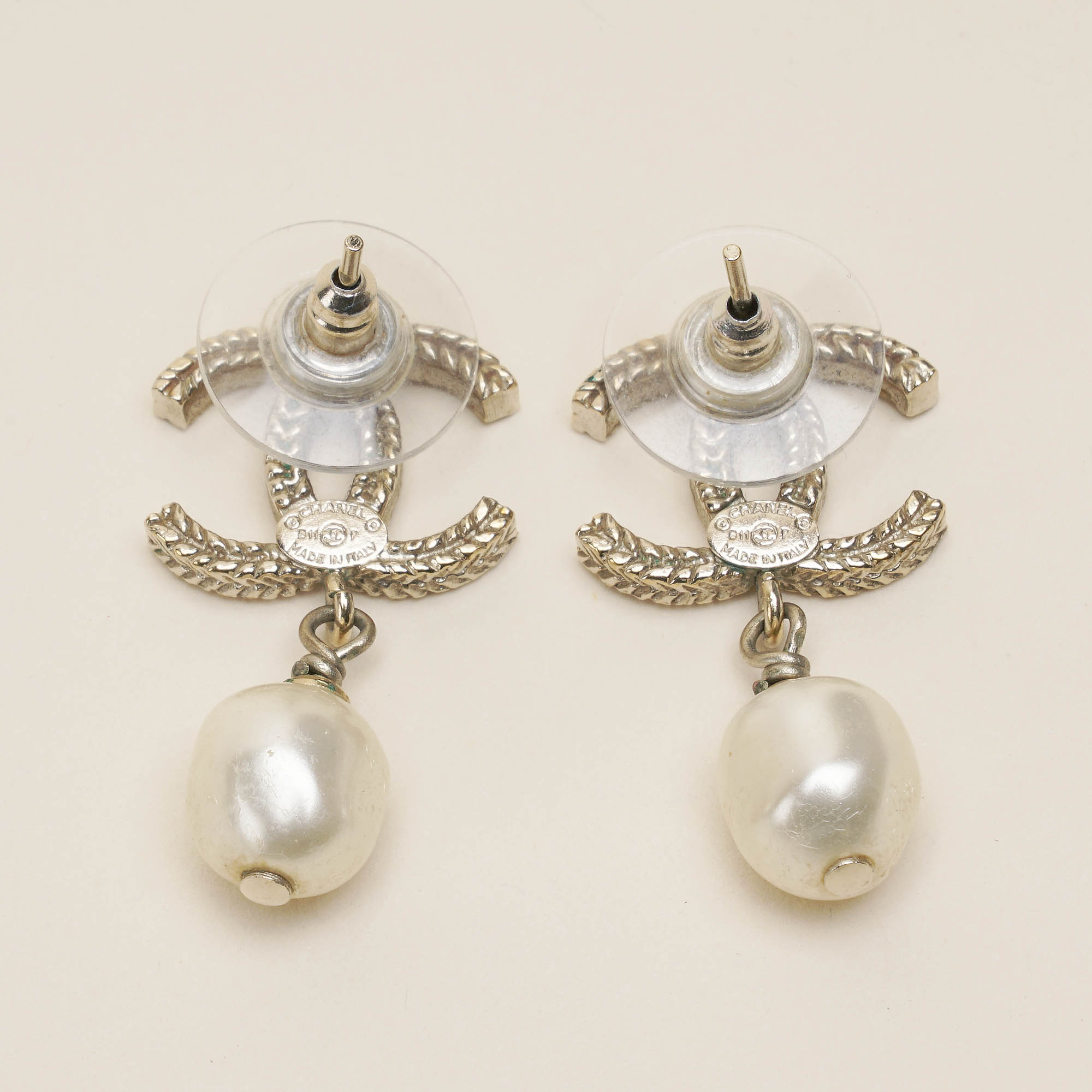 CC Pearl Drop Earrings image