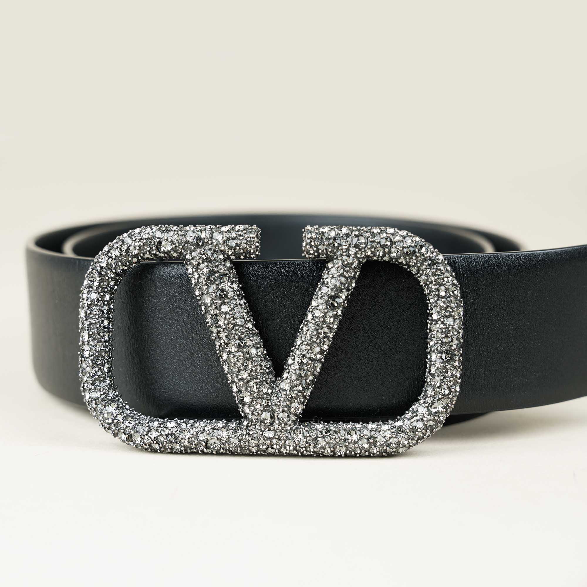 V-Logo Rhinestone Belt image