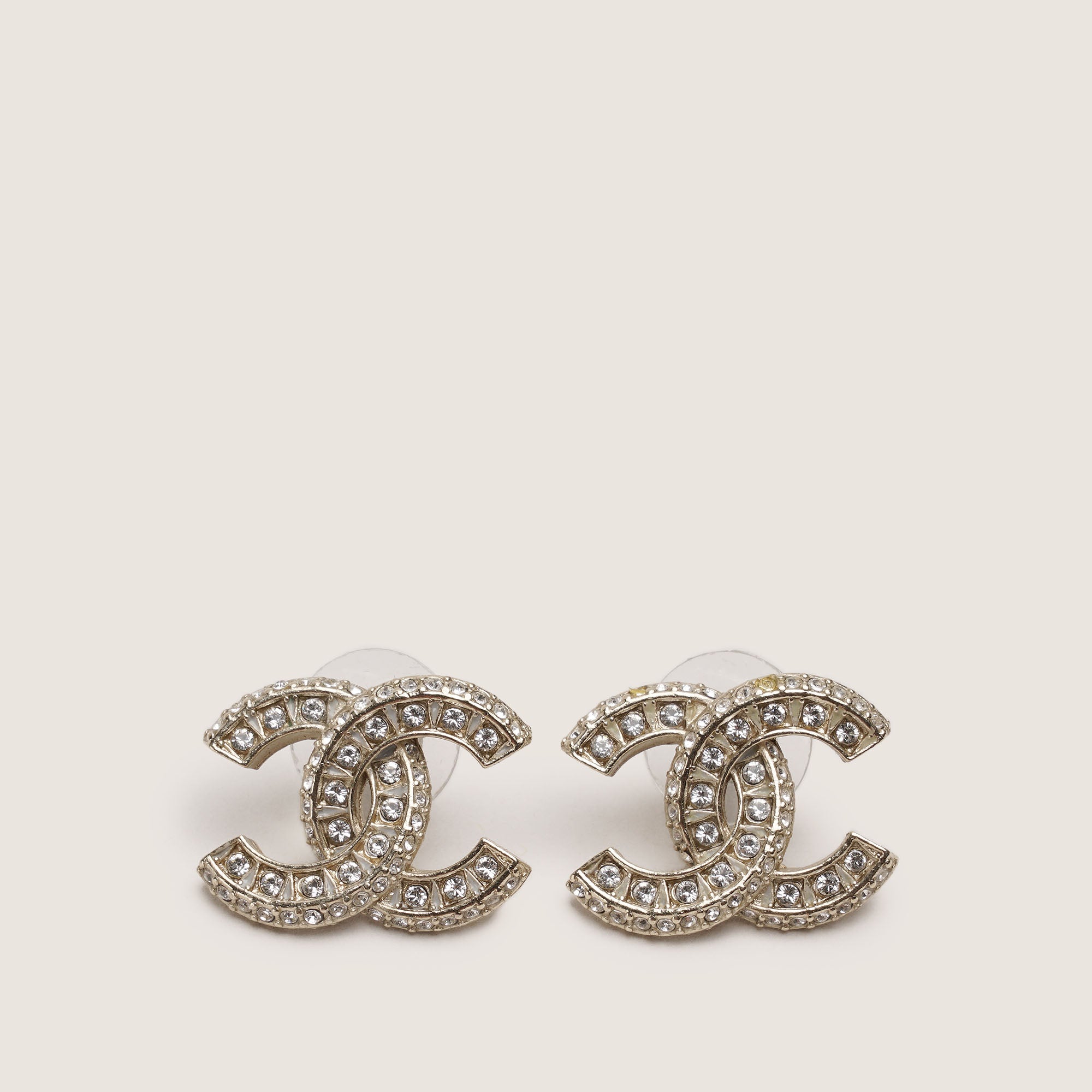 CC Crystal Stud Earrings