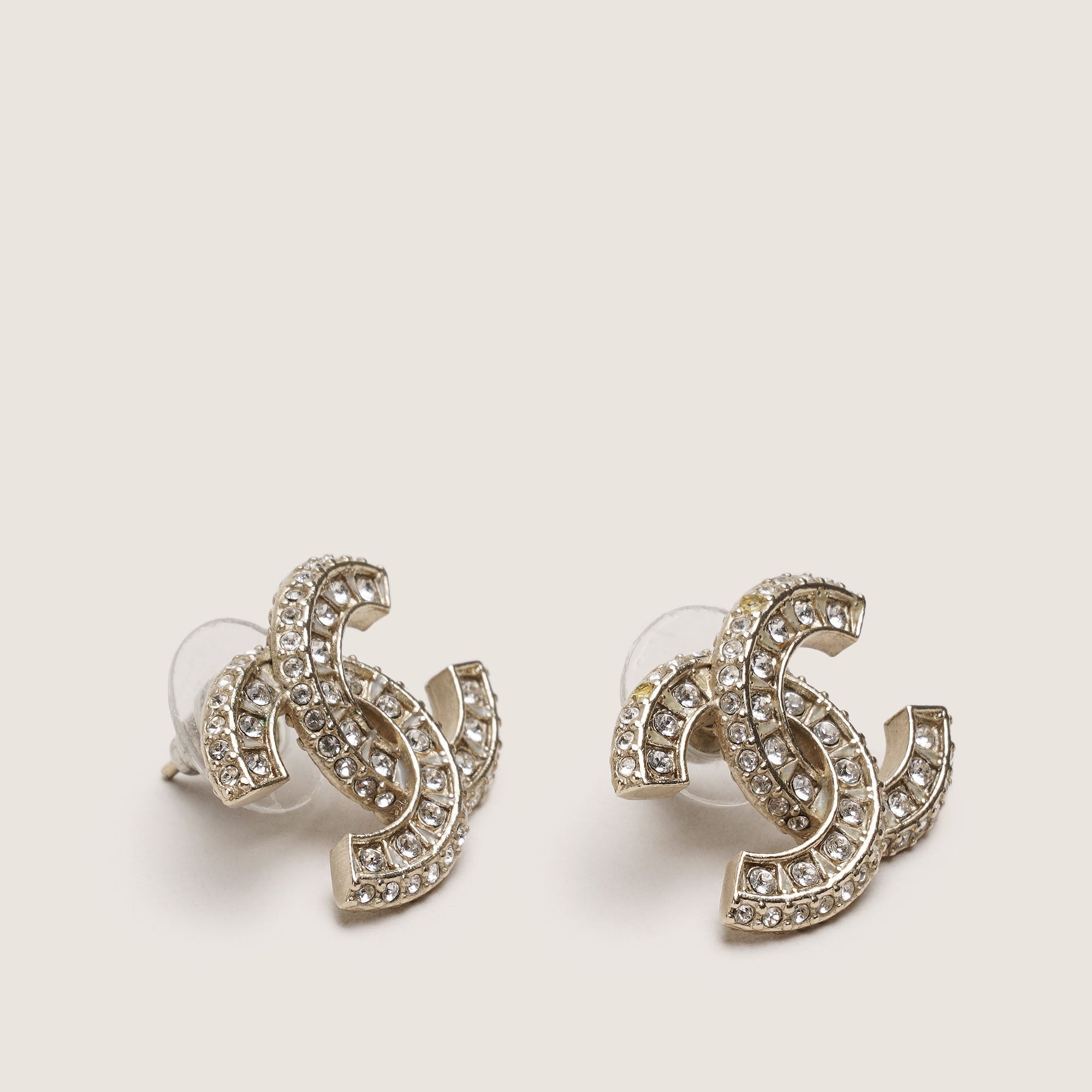 CC Crystal Stud Earrings
