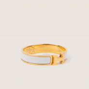 Clic H Narrow White & Gold - HERMÈS - Affordable Luxury thumbnail image
