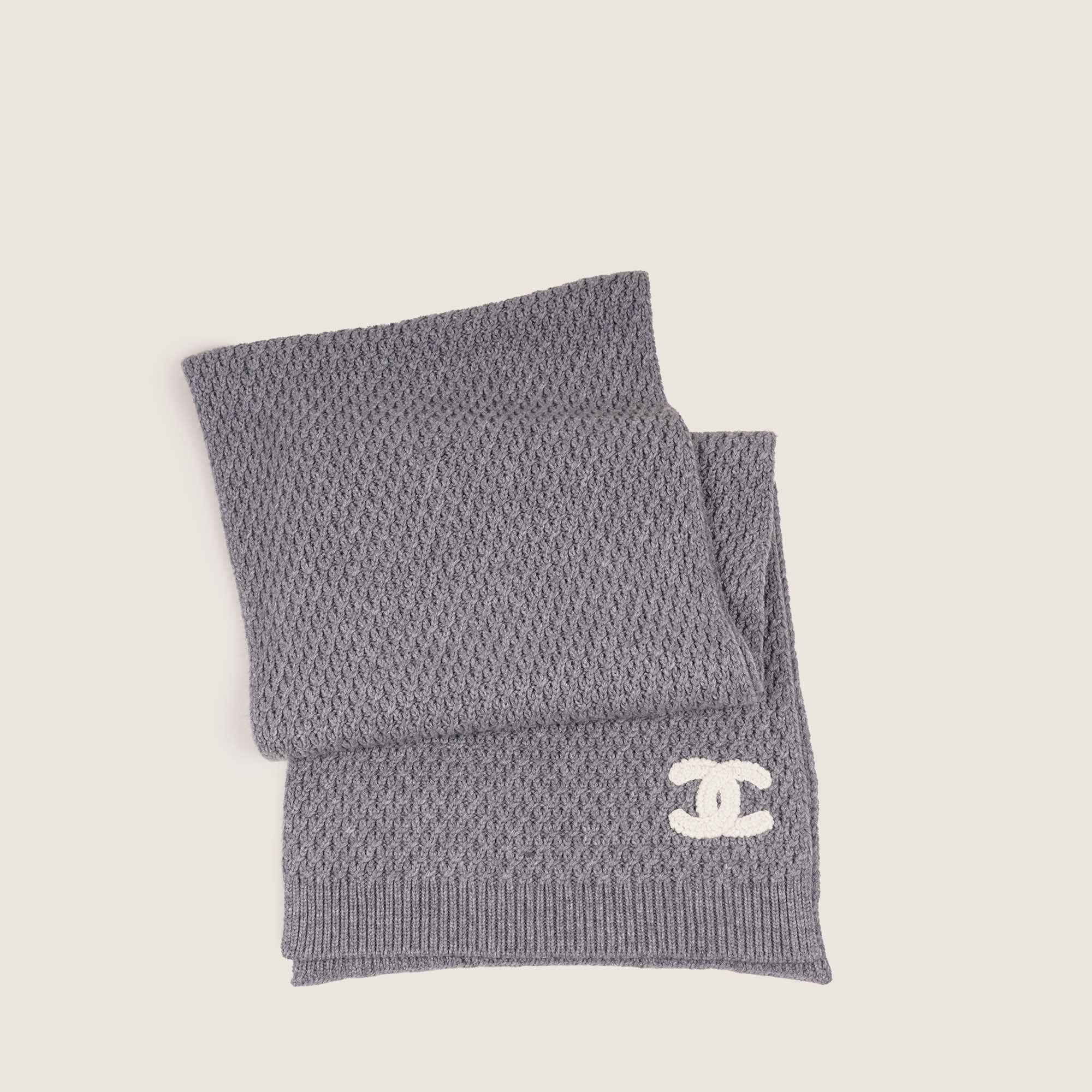 Large CC Cashmere Scarf