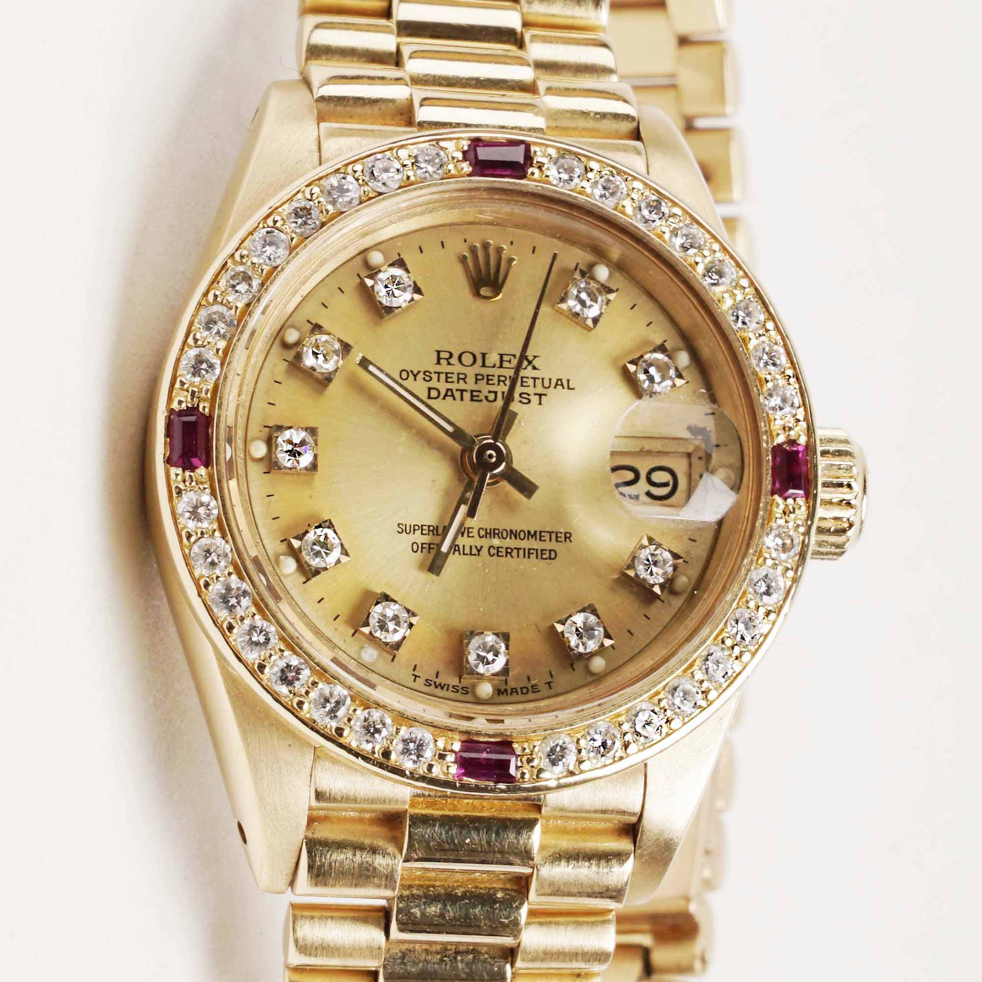28mm Lady Datejust 18k Gold Diamond image