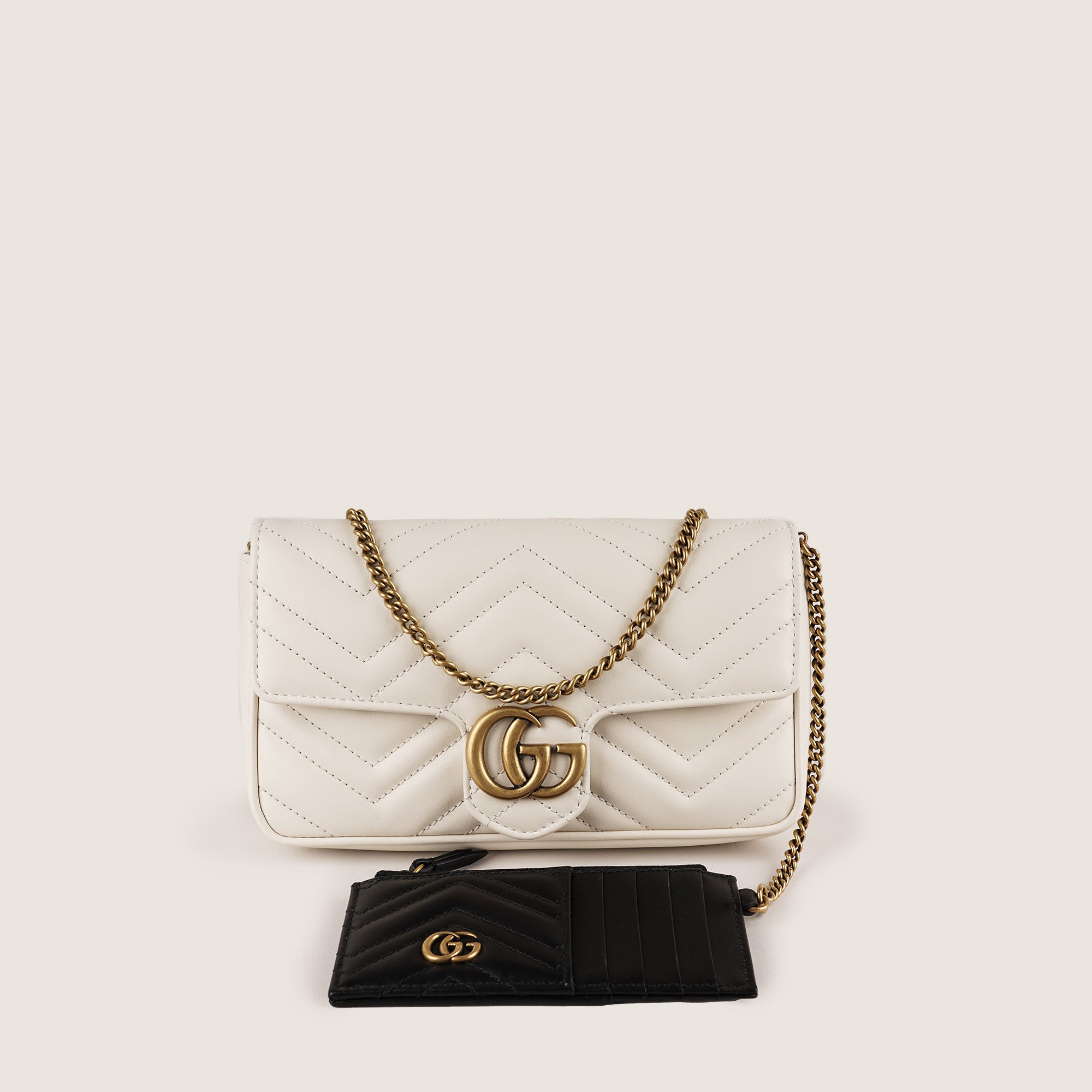 GG Marmont Small Shoulder Bag w Card Case