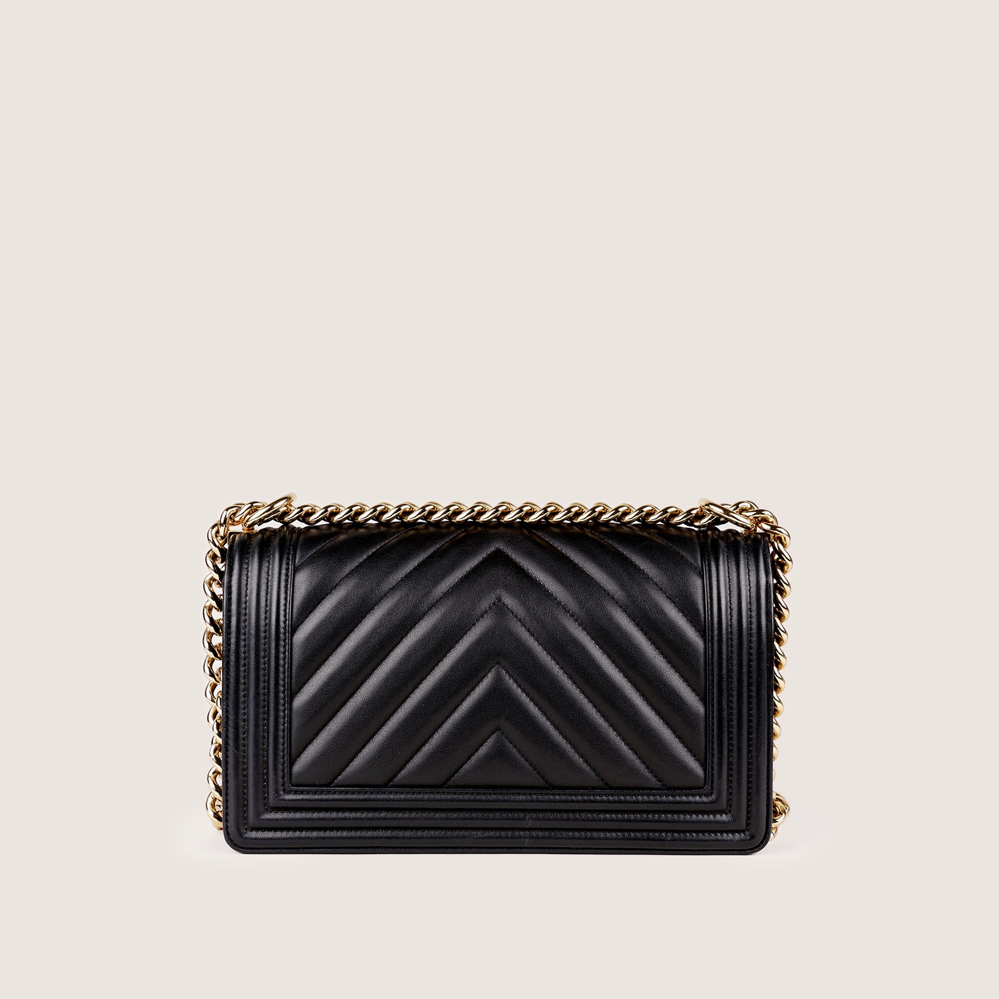 Old medium Chevron Boy Flap Bag