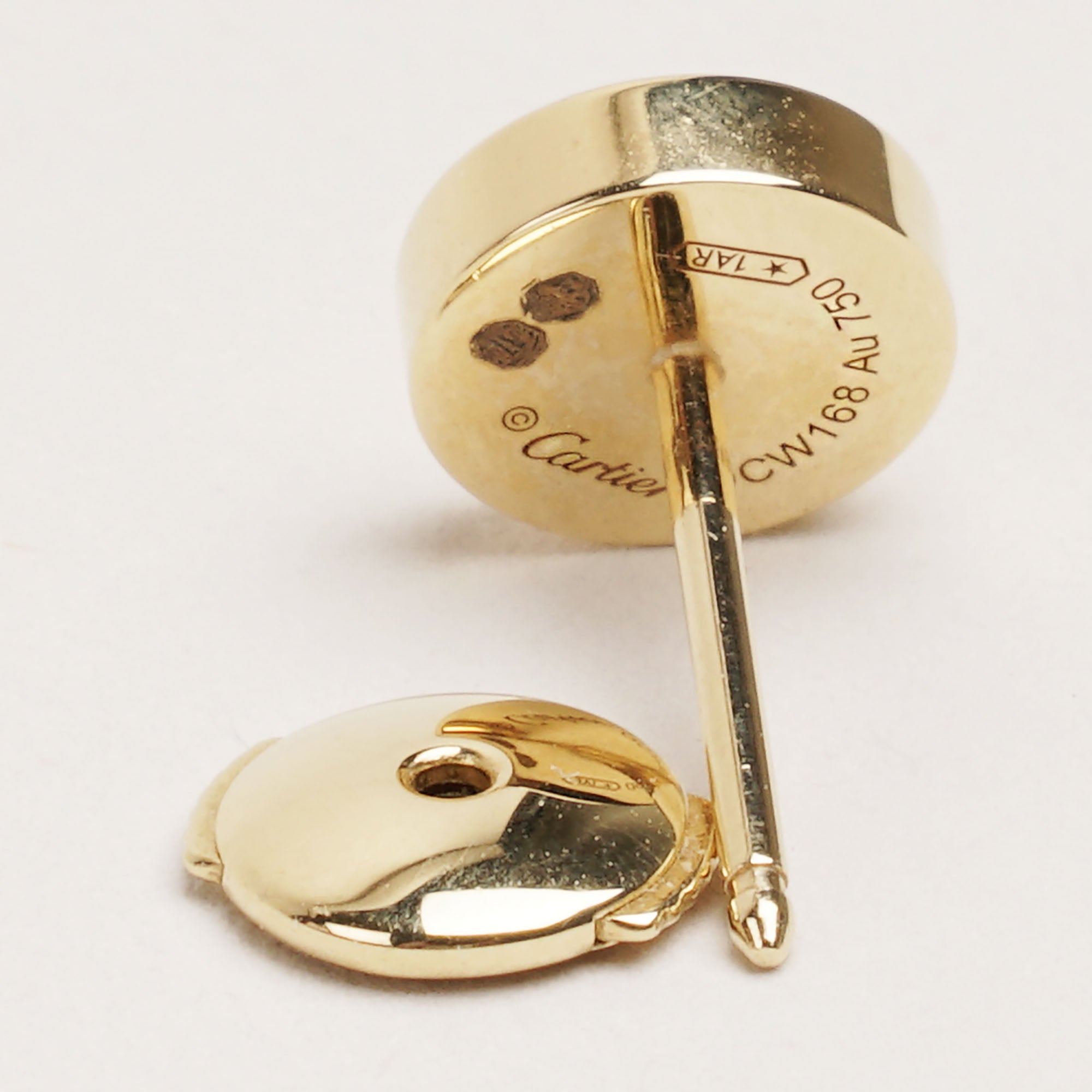 Love Stud Earrings 18k Yellow Gold image