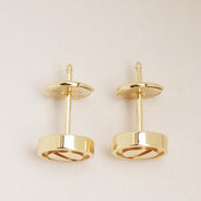 Love Stud Earrings 18k Yellow Gold thumbnail image