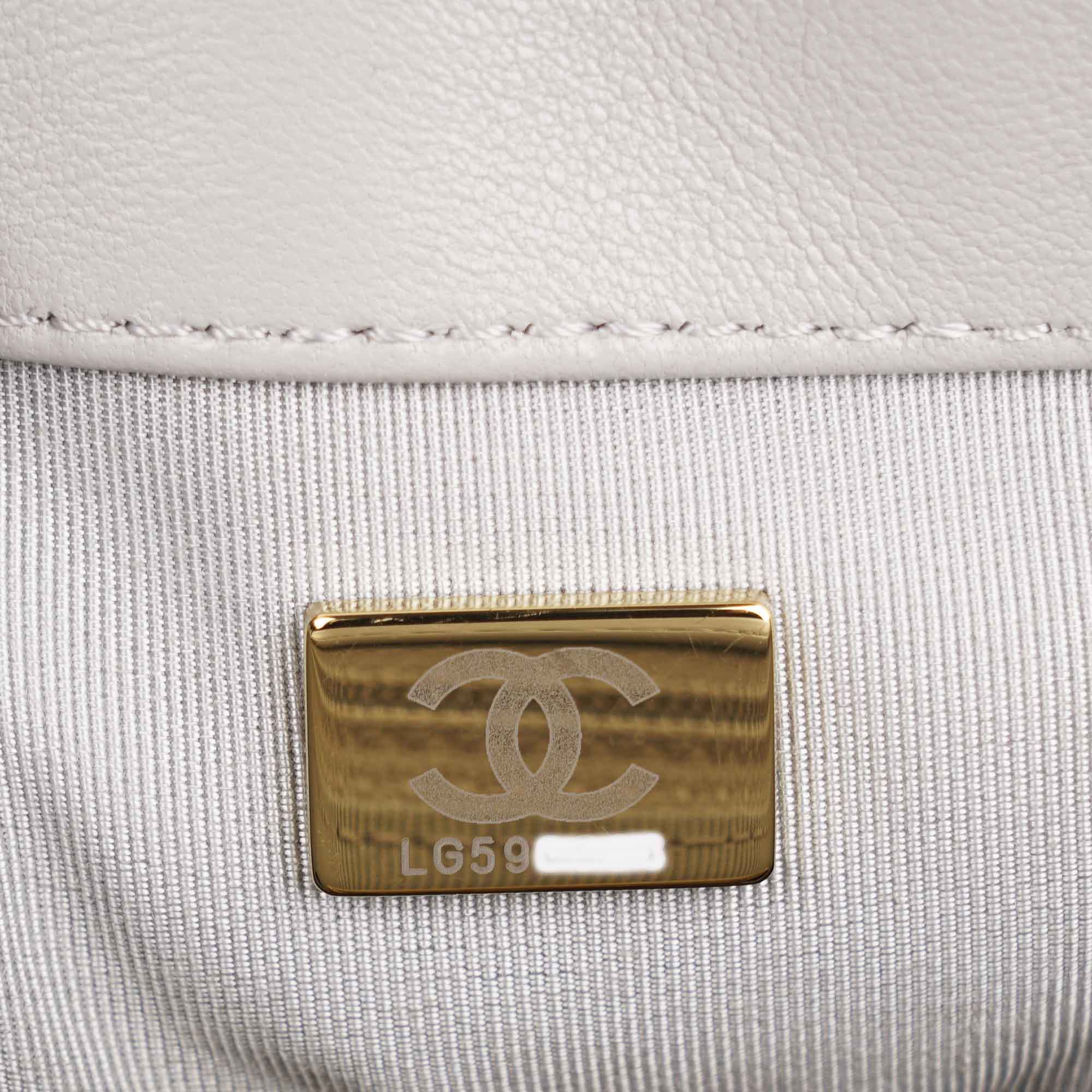 Chanel Small 19 Flap Bag Grey Leather image