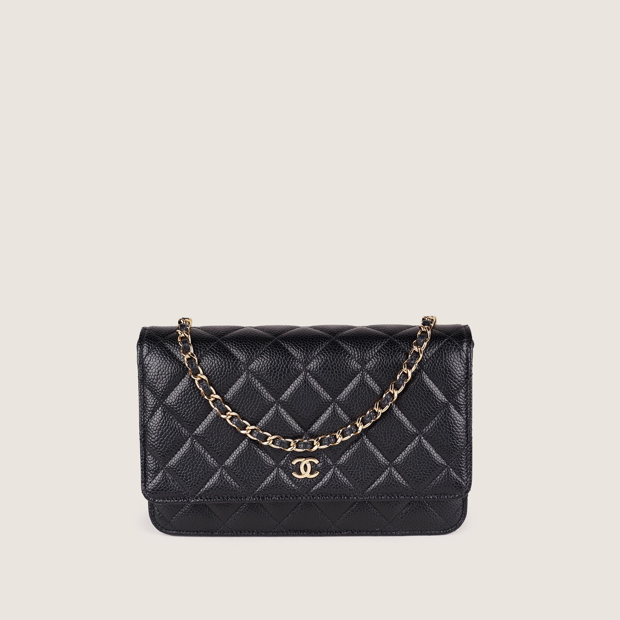 Chanel Wallet on Chain Black Caviar Leather