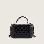 Chanel Vanity Top Handle Black Lambskin Leather thumbnail image