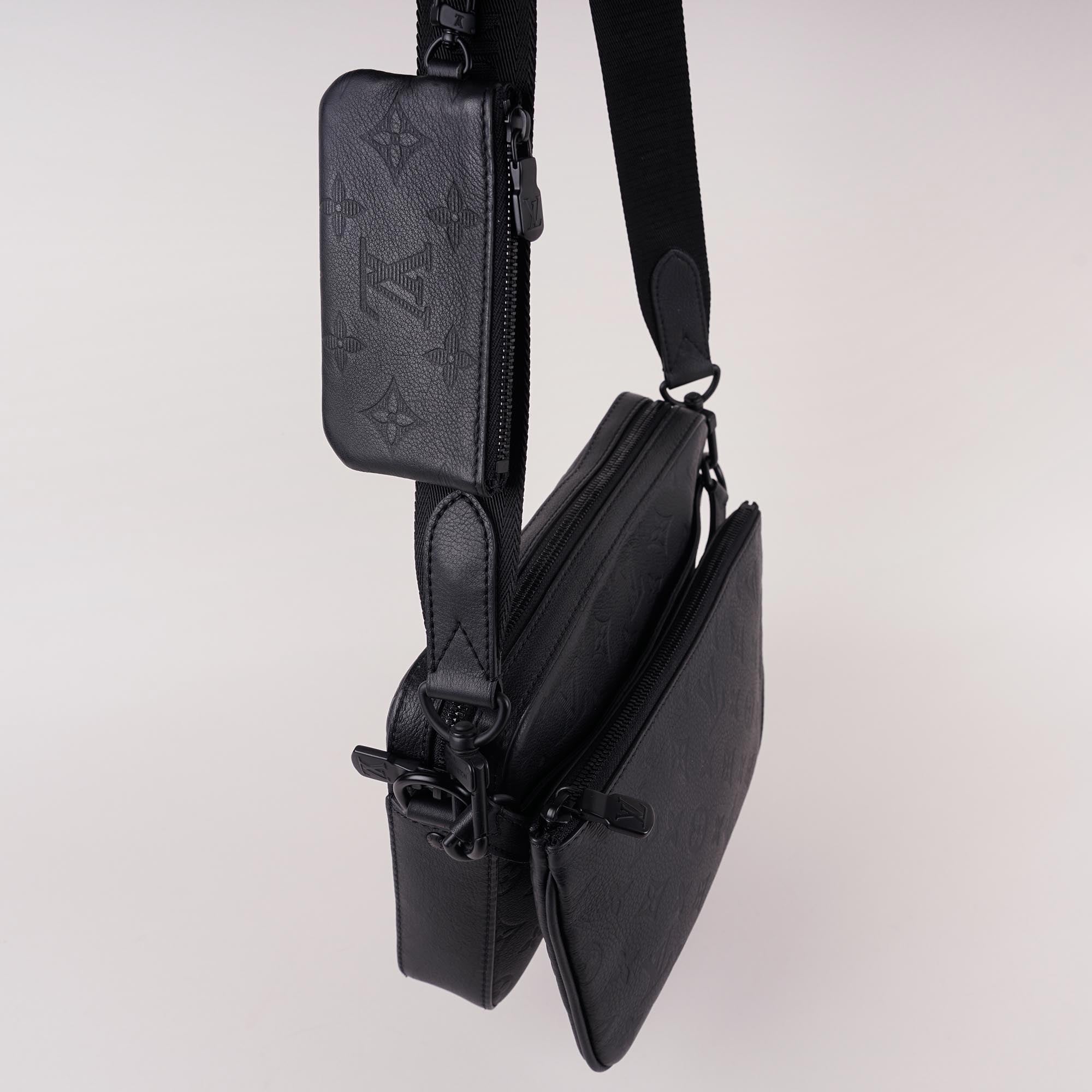 Louis Vuitton Trio Messenger Monogram Shadow/Black Empreinte Leather image