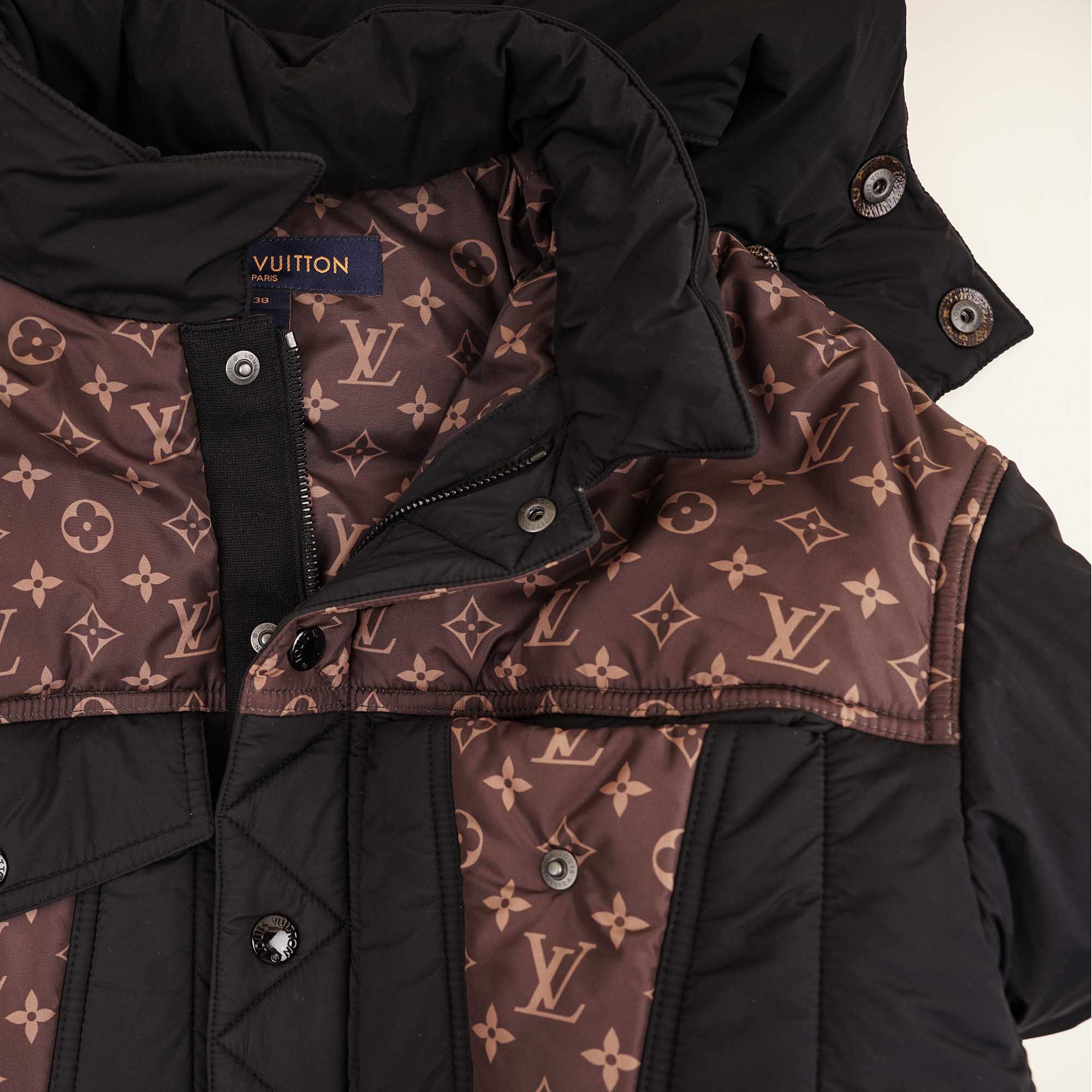 Accent Padded Jacket 38 - LOUIS VUITTON - Affordable Luxury image