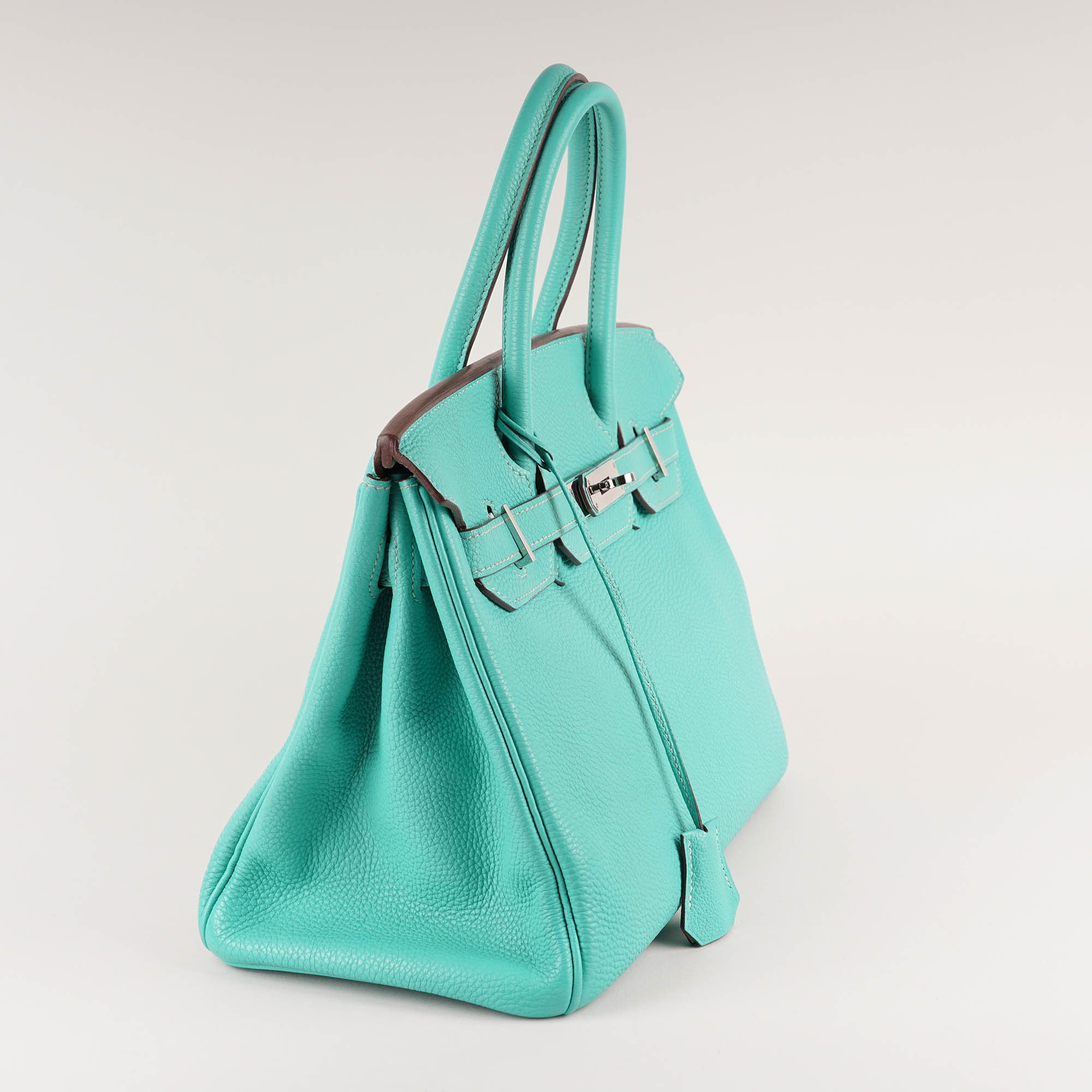 Birkin 30 Bleu Lagoon Top Handle - HERMÈS - Affordable Luxury image