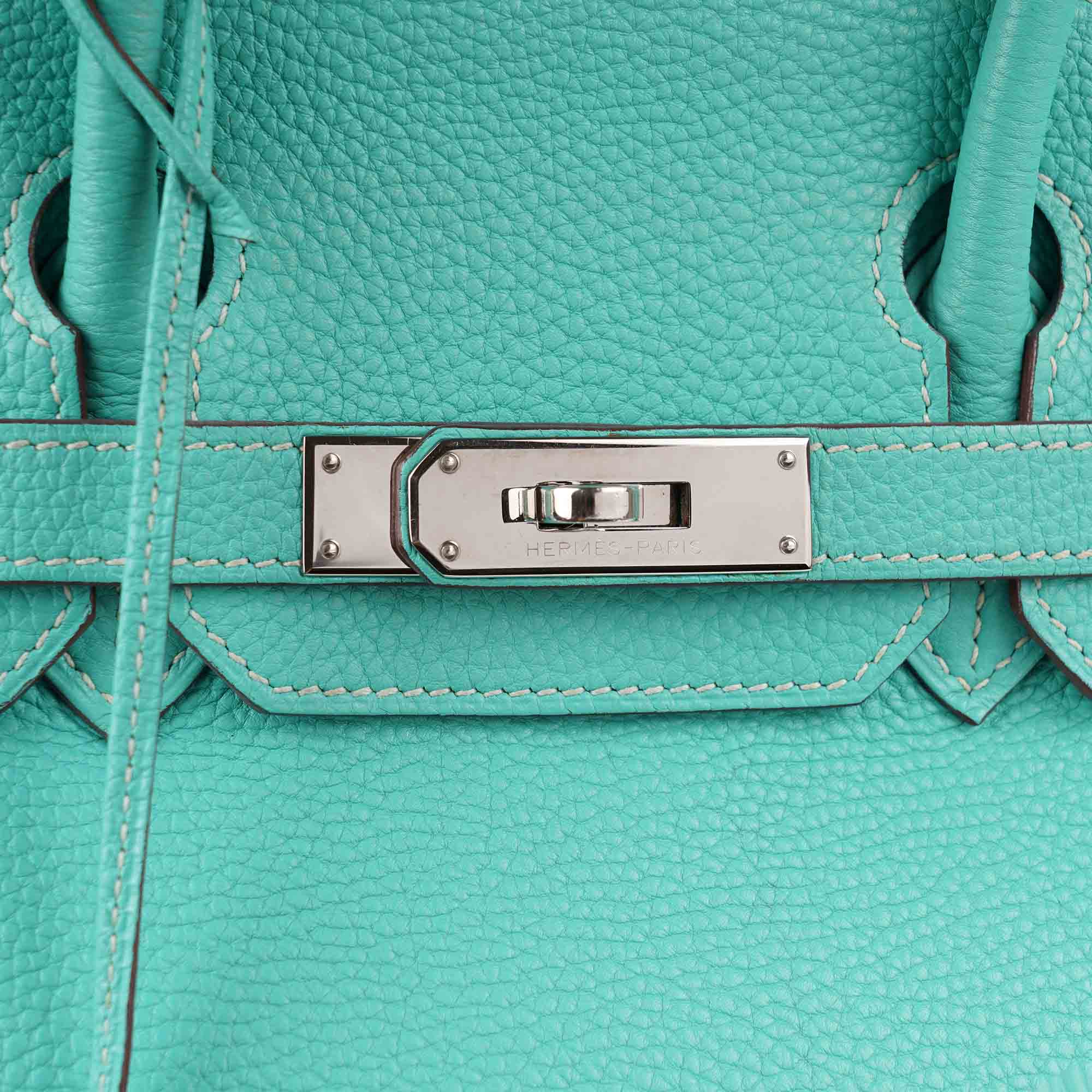 Birkin 30 Bleu Lagoon Top Handle - HERMÈS - Affordable Luxury image