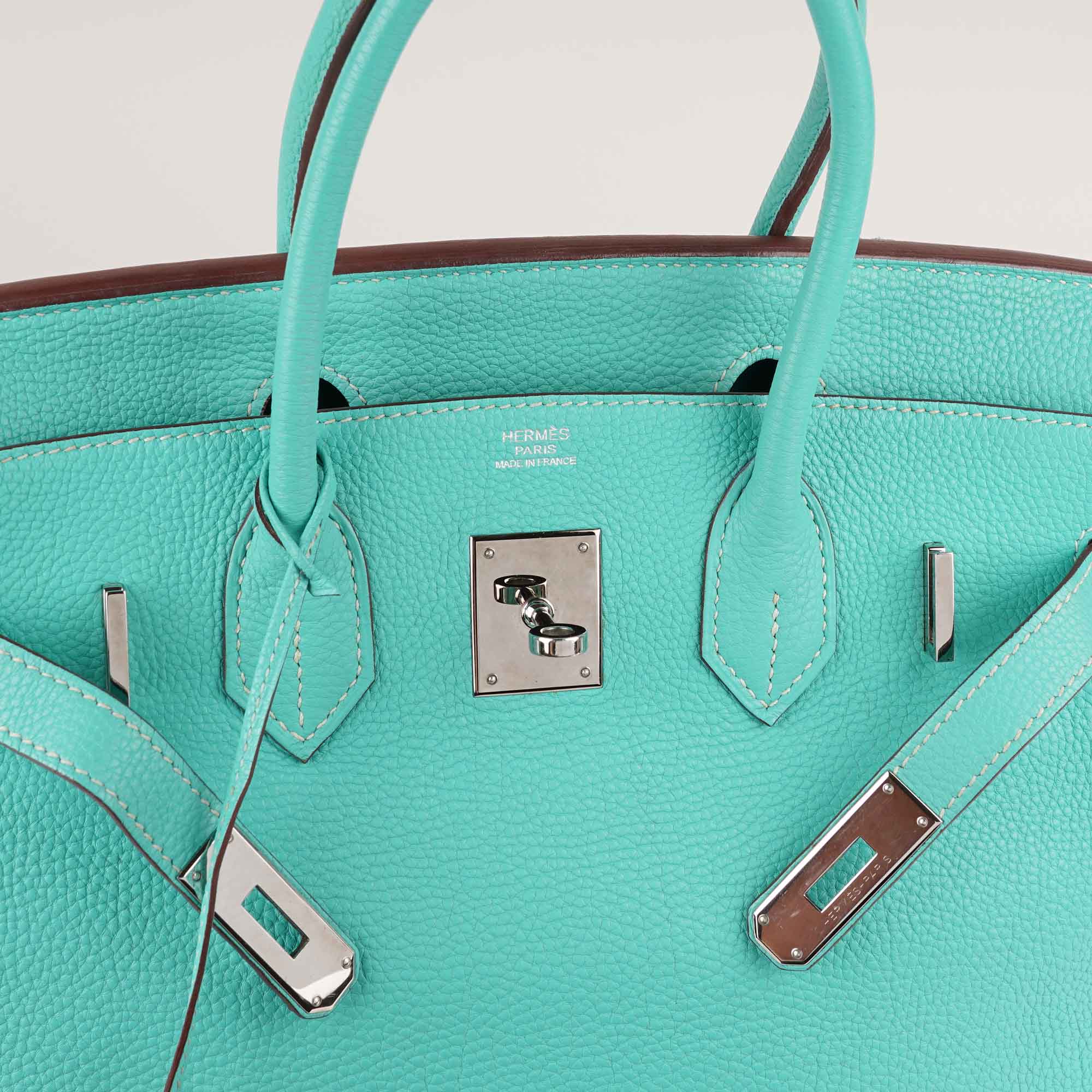Birkin 30 Bleu Lagoon Top Handle - HERMÈS - Affordable Luxury image