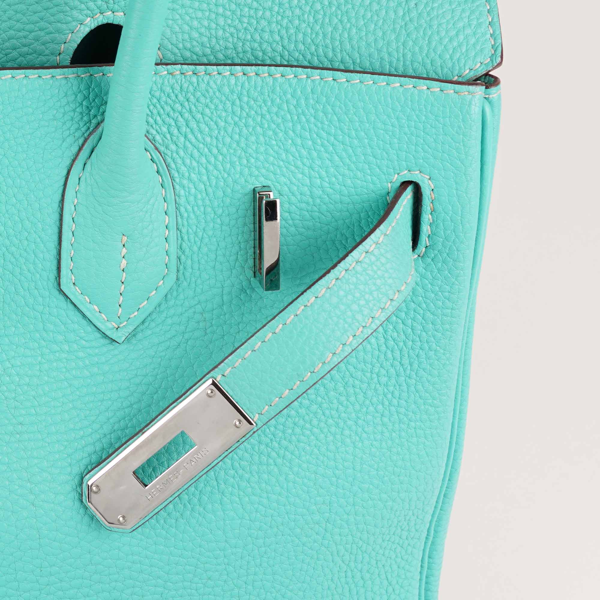 Birkin 30 Bleu Lagoon Top Handle - HERMÈS - Affordable Luxury image