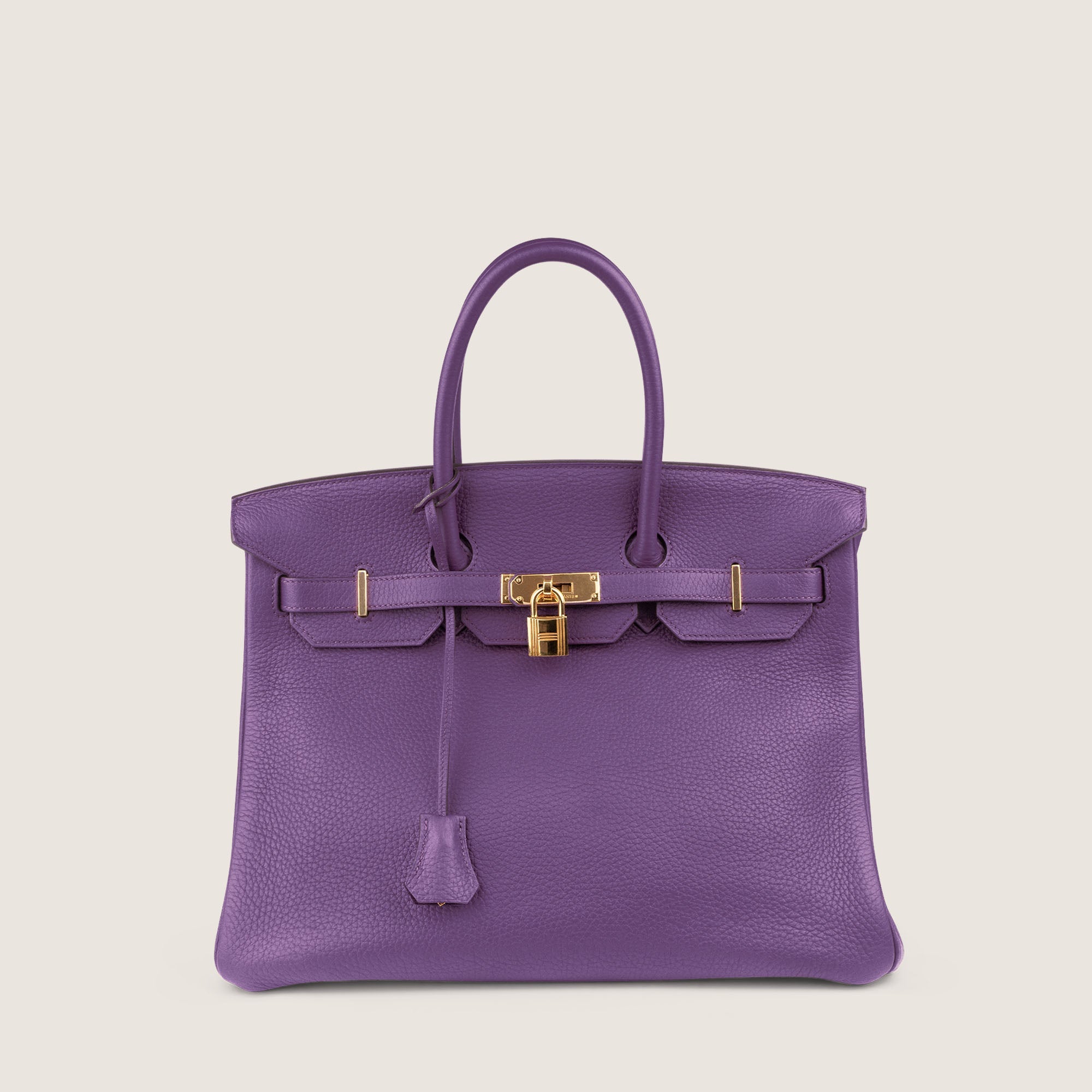Birkin 35 Clemence Handbag - HERMÈS - Affordable Luxury image