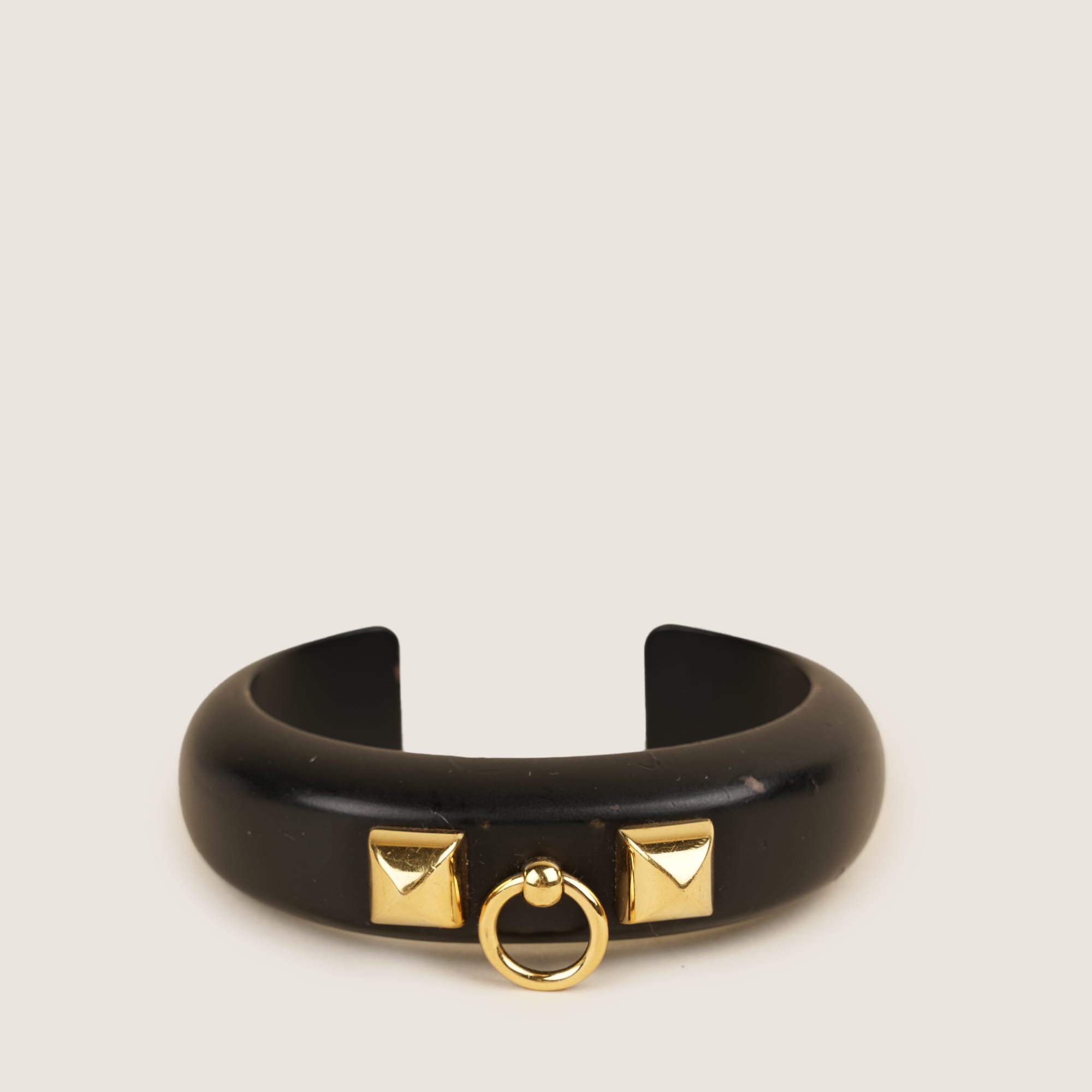 Black Pearwood Medor Bracelet - HERMÈS - Affordable Luxury image