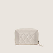 Boy Zip Around Coin Purse - CHANEL - Affordable Luxury thumbnail image