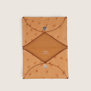 Calvi Duo Compact Card Holder Ostrich Leather - HERMÈS - Affordable Luxury thumbnail image