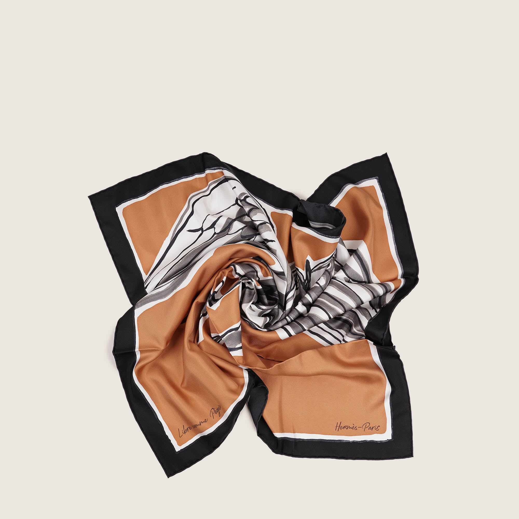 Carre Twill "Libre Comme Pegase" 90 - HERMÈS - Affordable Luxury