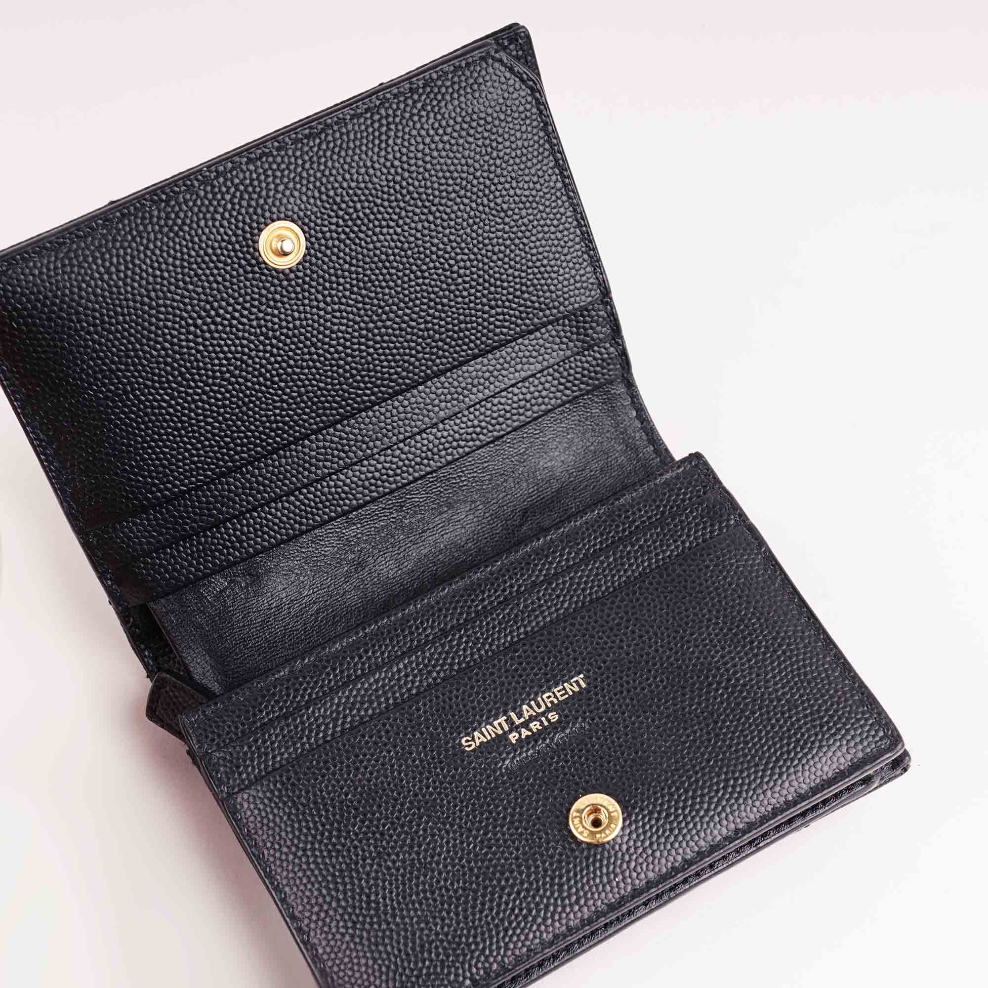 Cassandre Compact Fold Wallet - SAINT LAURENT - Affordable Luxury image