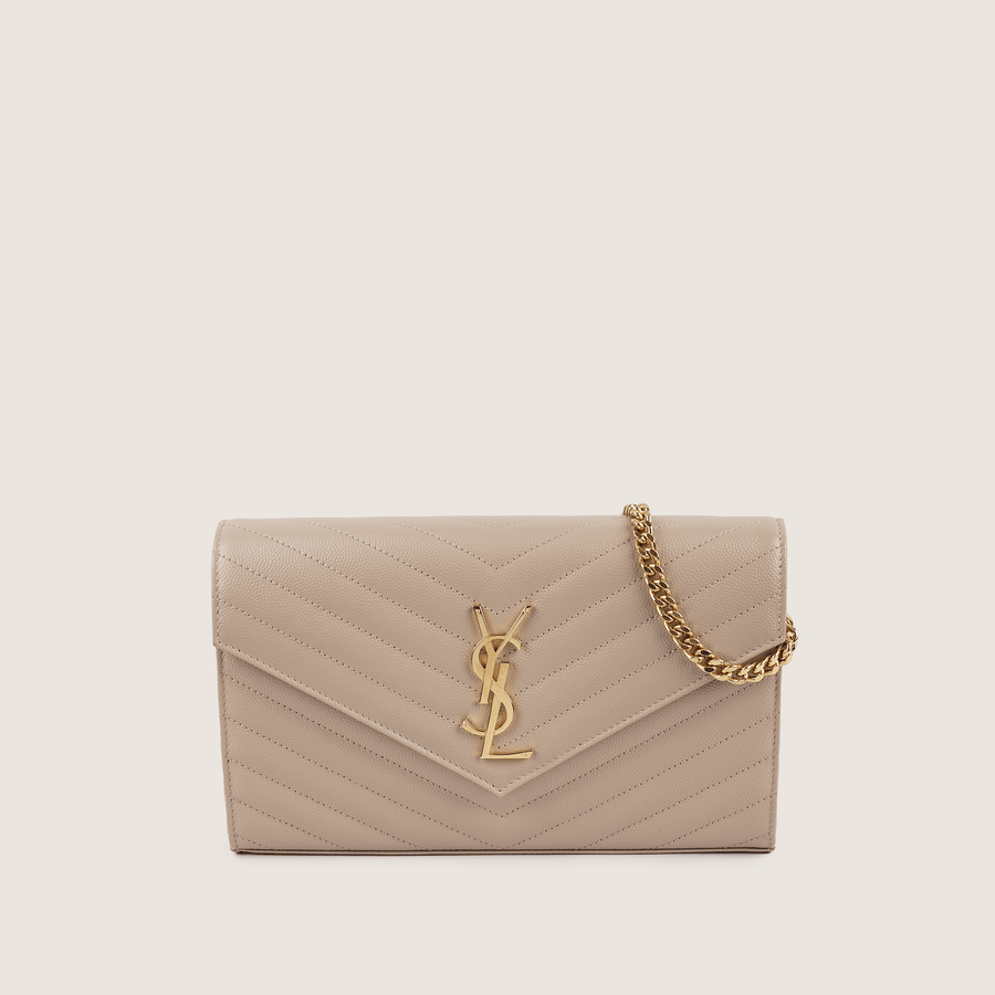 Cassandre Large Wallet On Chain - SAINT LAURENT - Affordable Luxury