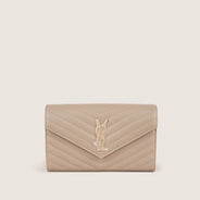 Cassandre Large Wallet On Chain - SAINT LAURENT - Affordable Luxury thumbnail image