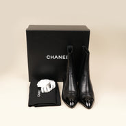 CC Ankle Leaher Boots - CHANEL - Affordable Luxury thumbnail image