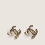 CC Boucle Earrings - CHANEL - Affordable Luxury thumbnail image