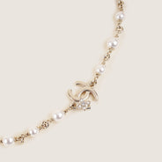 CC Camellia Pearl Necklace - CHANEL - Affordable Luxury thumbnail image