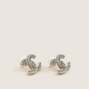 CC Crystal Earrings - CHANEL - Affordable Luxury thumbnail image