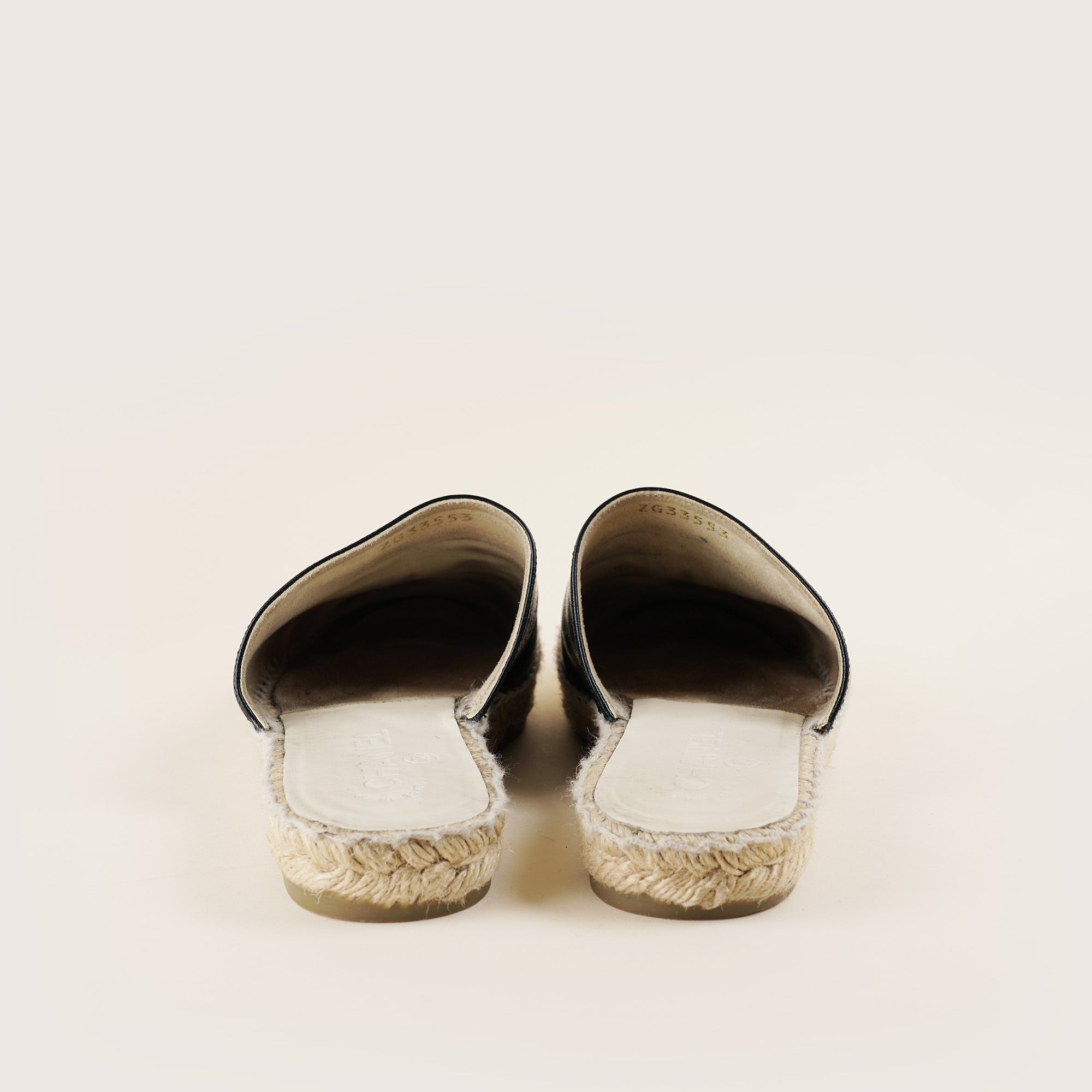 CC Espadrille Slip On Mules - CHANEL - Affordable Luxury image