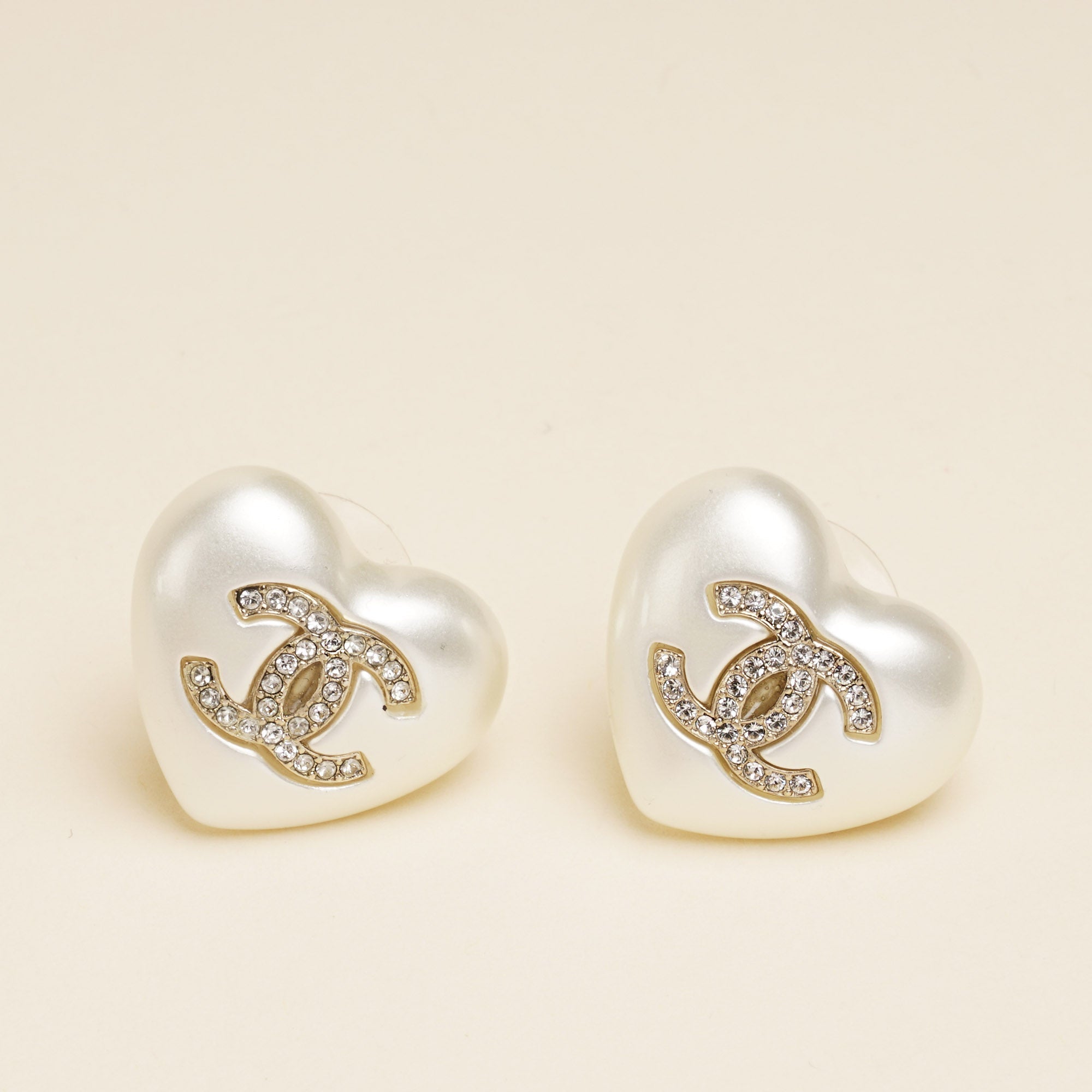 CC Heart Earrings - CHANEL - Affordable Luxury image