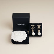 CC Marble Drop Earrings - CHANEL - Affordable Luxury thumbnail image