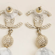 CC Marble Drop Earrings - CHANEL - Affordable Luxury thumbnail image