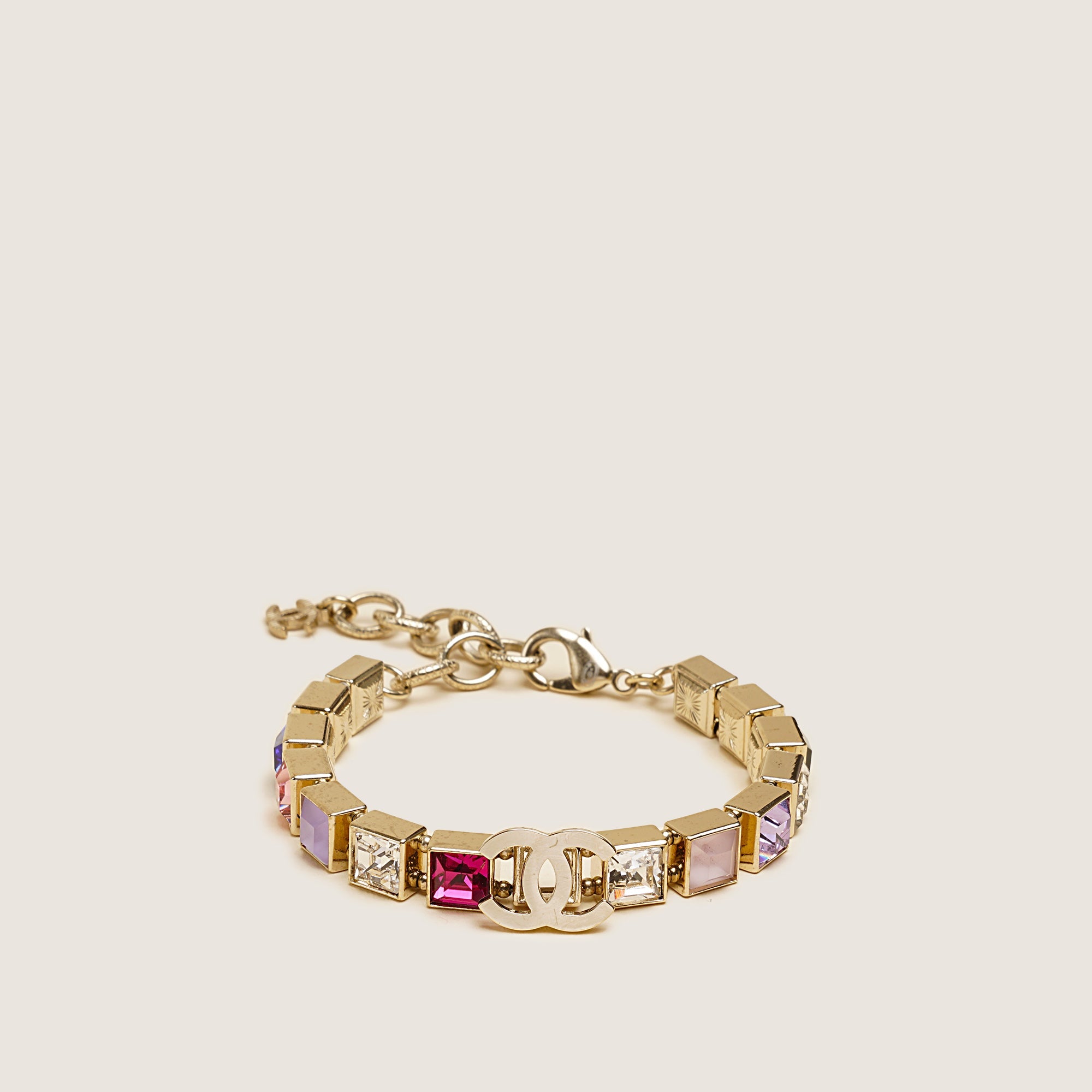 CC Rhinestone Bracelet - CHANEL - Affordable Luxury