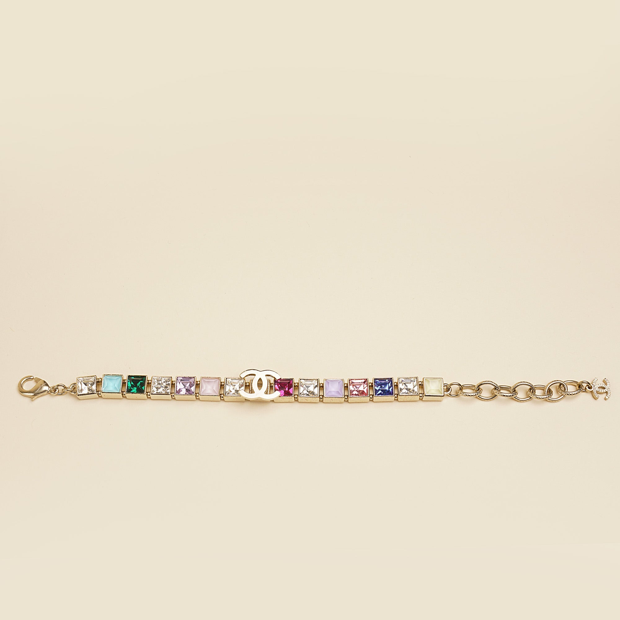 CC Rhinestone Bracelet - CHANEL - Affordable Luxury image